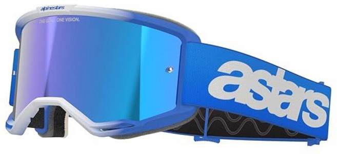 Alpinestars Vision 5 MX ATV MTB 오프로드 고글 (핑크/플루오 옐로우 - 미러 레드 렌즈), AlpineSTAR 스타s VisiON 온 5 MX A