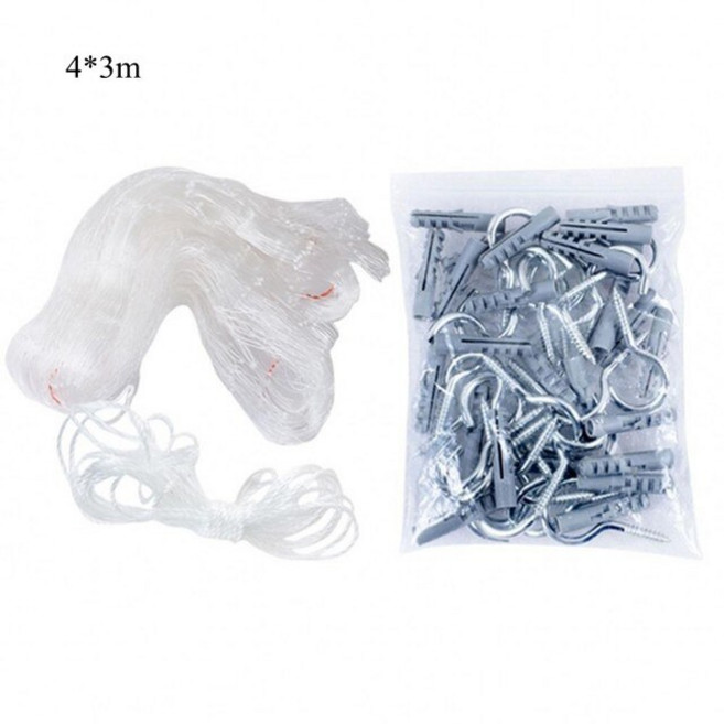 방묘문 펫도어 플라스틱 고양이 안전 레일 그물 떨어짐 방지 울타리 실내 야외 발코니 창 계단 애완견 보호, 1개, 03 4x3M