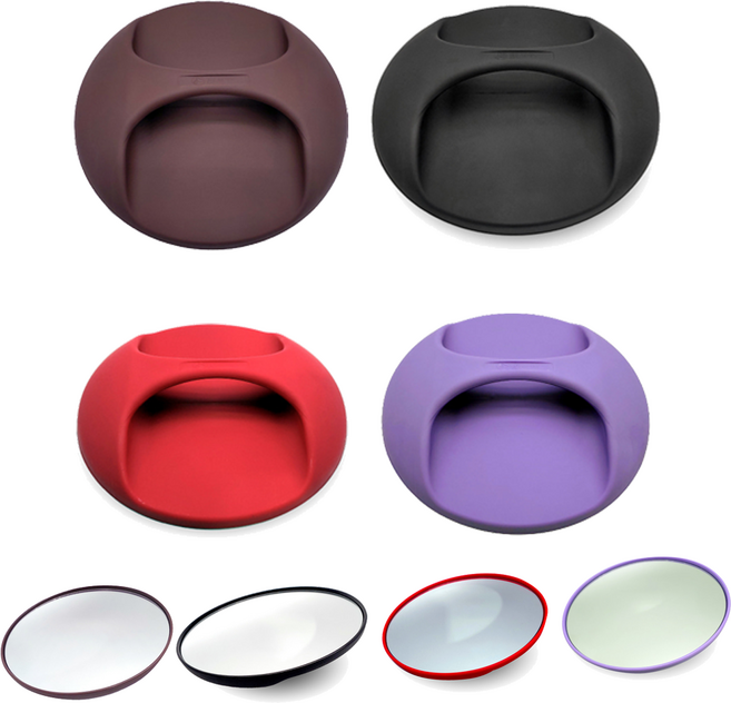 FAMADA 파마다 뒷거울 미용실거울 메이크업거울, 1개, 퍼플