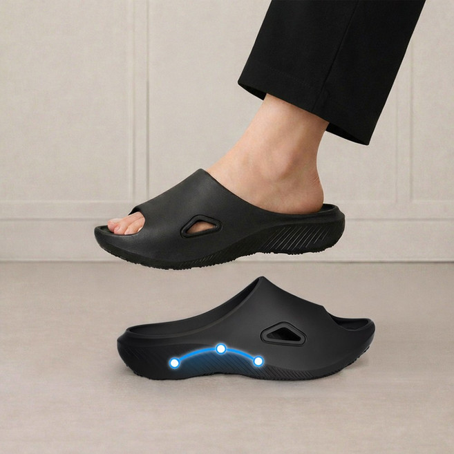 피티즘 발편한 족저근막 아치 슬리퍼 사무실 실내화