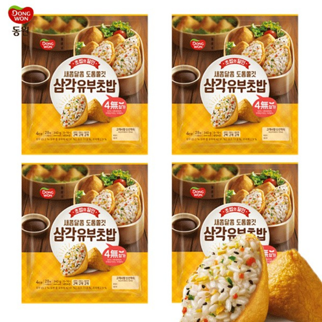 [다만세푸드] 동원 삼각 유부초밥340g, 340g, 4개