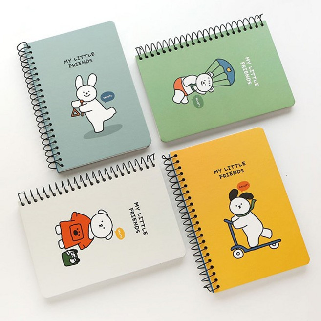 핑크풋 귀여운 꼬망 원링 노트