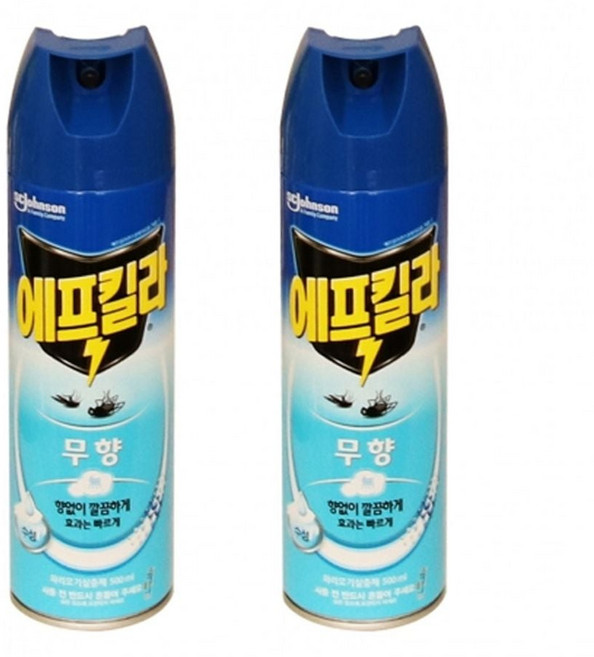 에프킬라에어졸 에프킬라 스프레이 무향 에어졸 벌레 모기약 500ml 2P, 본상품