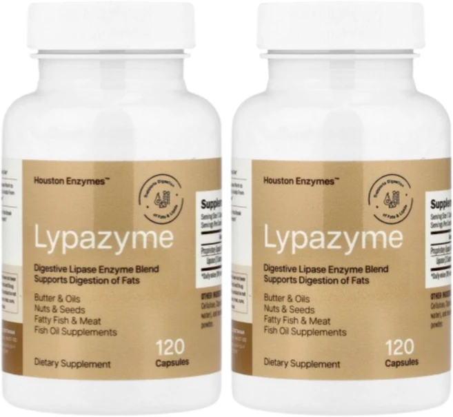 Houston Enzymes 휴스턴 엔자임 리파자임 120정 Lypazyme, 2개 - 쿠팡