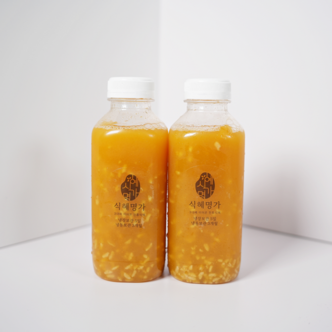 [식혜명가] 단호박 식혜 비정제 유기농 설탕, 7개, 500ml