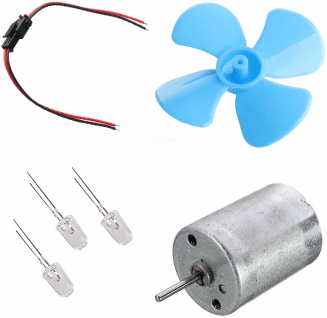 과학공구 LED 풍력발전기 날개 diy 모터 조명 전원 dc, 발전기세트 BL00050, 1개