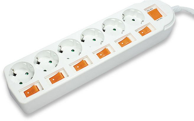 DOSEL 동서 멀티탭 개별 6구, 1개