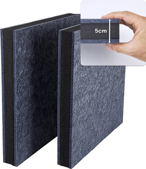 홈앤툴즈 층간소음 진동 방지 방음 방진 매트 40cm, 2개