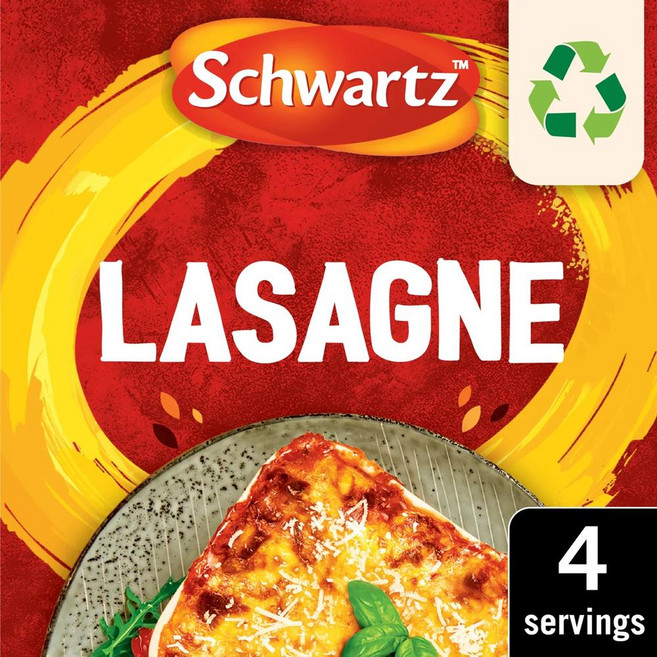영국 슈왈츠 Schwartz Lasagne Recipe Mix 라자냐 레시피 믹스, 5개, 36g
