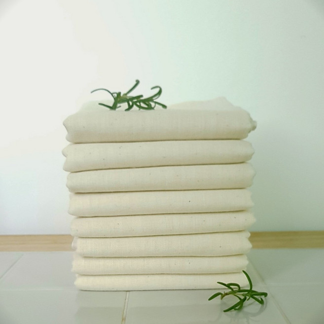 정련) 강화 소창행주 3겹 먼지없는행주 무표백행주, 1개