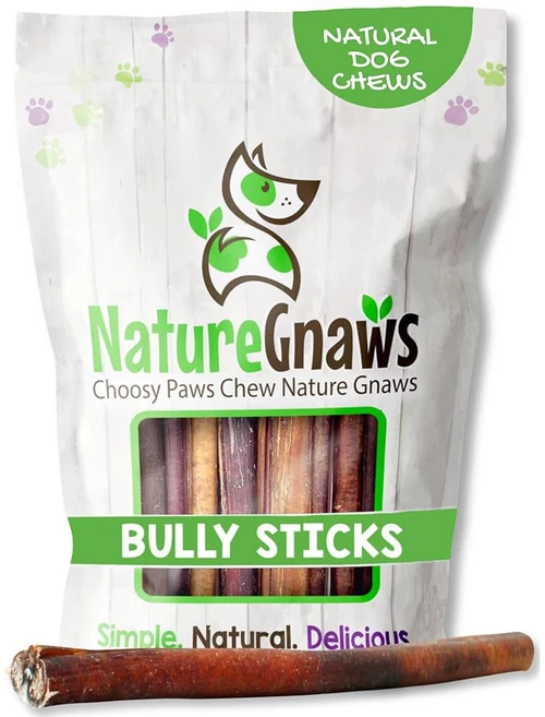네이처 개를 위한 괴롭힘 스틱 11-12인치8온스 - 혼합 두께 공격적인 츄어와 대형견에게 오래 지속됨 천연 소고기 개 씹기, 6" Thin Bully, 8 Ounce (Pack of 1), 1개 - 쿠팡