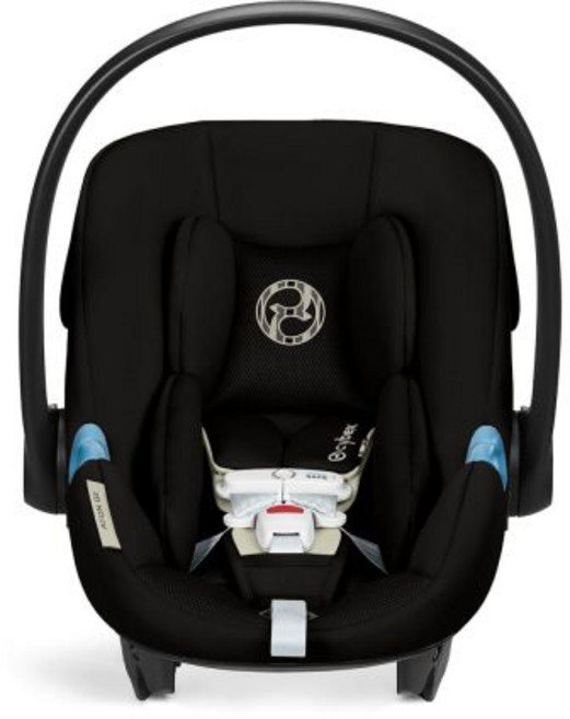 로드 레그 베이스가 있는 CYBEX 아톤 G2 유아용 카시트 - 문 블랙, Moon Black