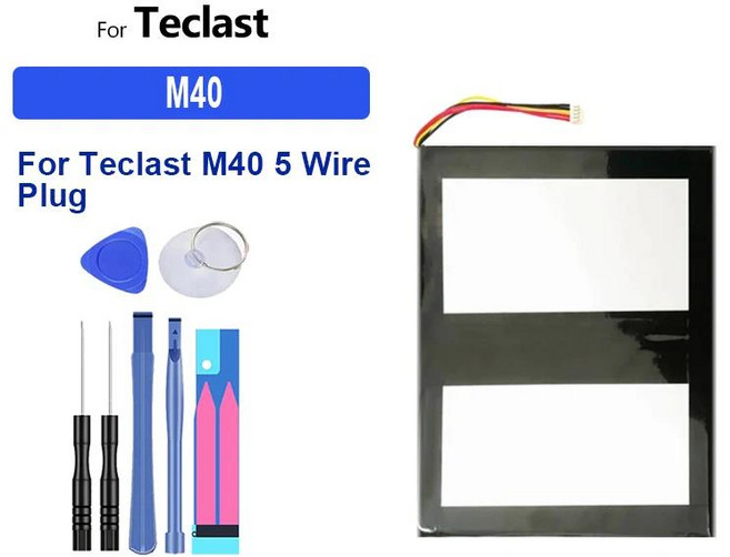호환 태클라스트 M40 P20HD 5 와이어 플러그 휴대용 배터리용 고용량 6000mAh-8000mAh, 01 M40, 01 CN