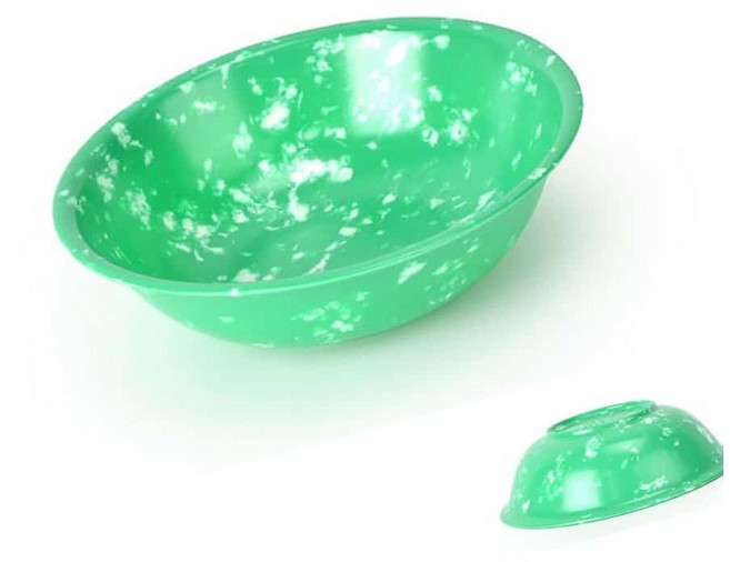 MN 멜라민 쑥색 우동그릇 대 플라스틱그릇