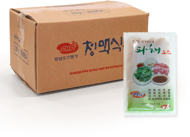 청맥식품 파채소스 20g 파무침 증정용 업소용 고깃집소스, 200개