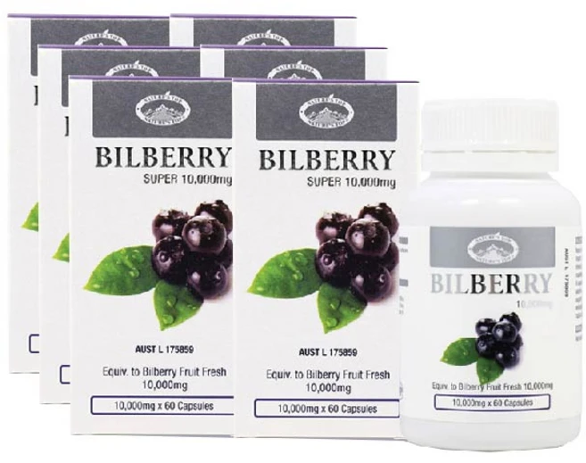 네이쳐스탑 호주 눈에 좋은 빌베리10000mg 60캡슐x6, 빌베리 안토시아닌 10000mg 60정 호주 네이쳐스탑, 6box, 60정 - 쿠팡