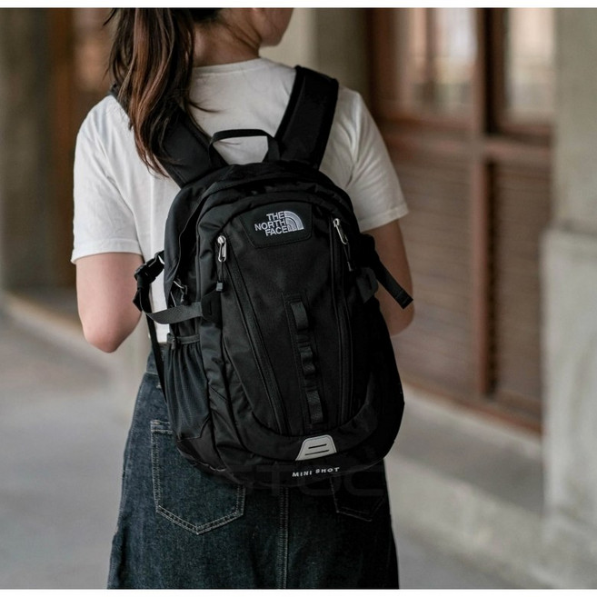 백화점 노스페이스 백팩 미니샷 MINI SHOT 학생 가방 데일리+STOC파우치