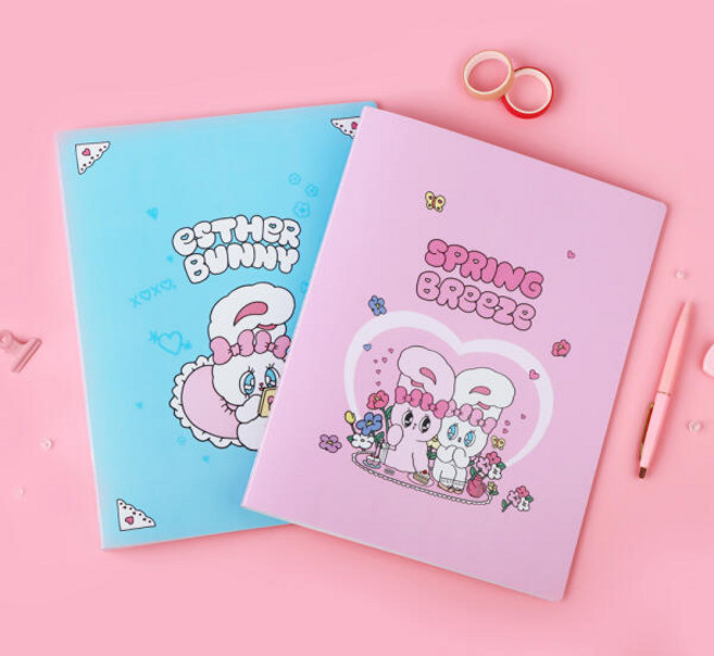 에스더버니 40P 클리어 파일, 블루