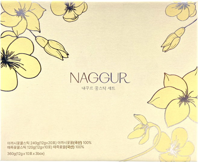 [농협] 내꾸르 국산 꿀스틱 선물세트, 1박스, 360g