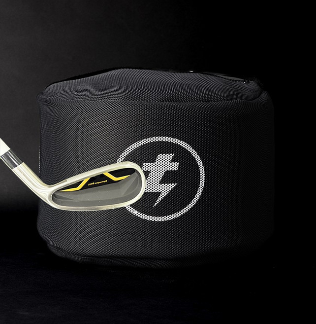 무소음 임팩트백 골프 스윙 비거리 훈련도구 실내 가정용 샌드백, 블랙, 1개