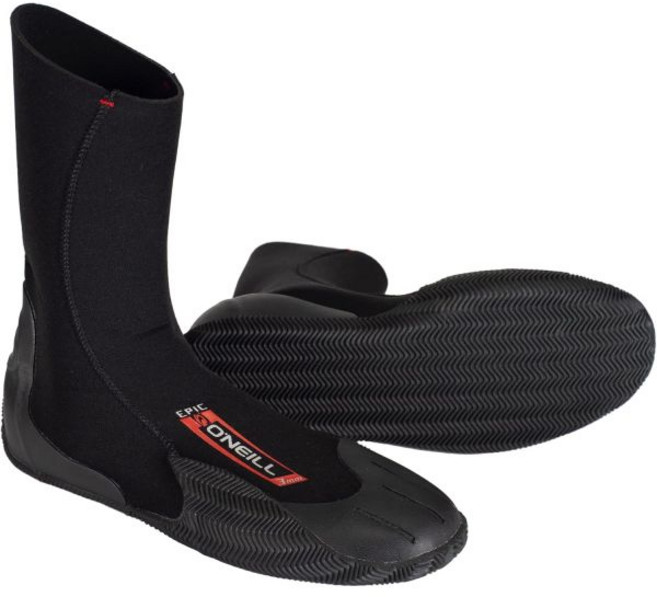 오닐 성인용 유니섹스 에픽 3mm 부츠 수영복 세트, 5, 검정