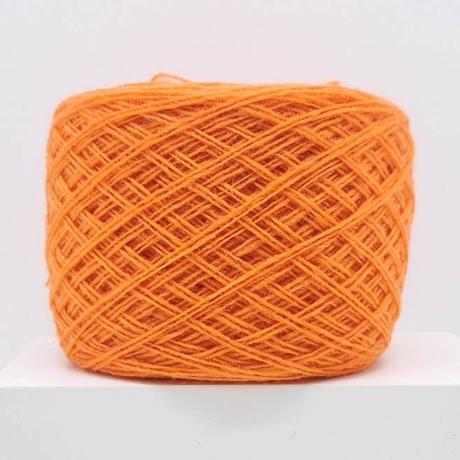 [뜨개실] 50g 램스울 6합 - 의류 블랭킷 소품 털실, 18 주황, 1개