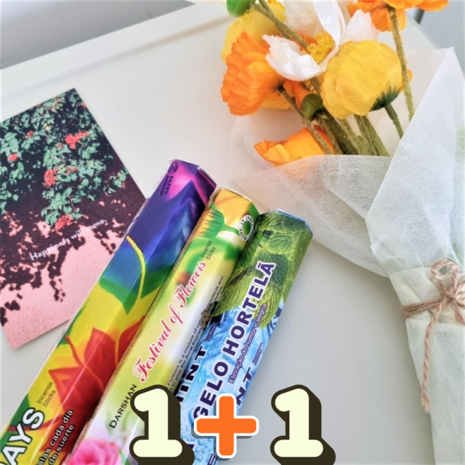 1+1 다르샨 인센스 스틱 86종 나그참파 팔로산토 향 실내방향제 향피우기, 12.인티메이트