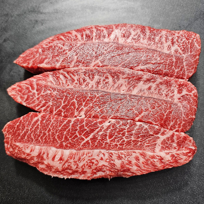 1등급 선별 한우부채살 플랫아이언 마블링 퀄리티보장 100g, 1등급 한우부채살 100g, 1개