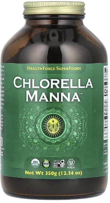 헬스포스슈퍼푸드 클로렐라 만나 Chlorella Manna 350g 비타민D 티아민 함유 - 쿠팡