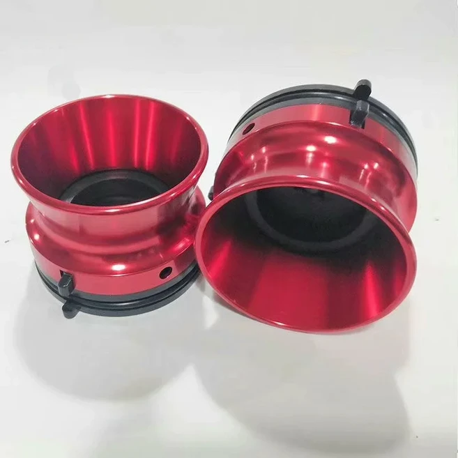 릴투 테이프 레코더용 표준 1/4인치 실버 NAB 허브 어댑터 1쌍, 02 red-a pair