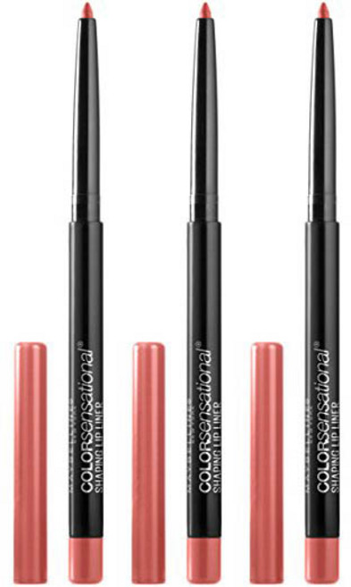 메이블린 컬러센세이셔널 셰이핑 립 라이너 0.28g, 125 Magnetic Mauve, 3개