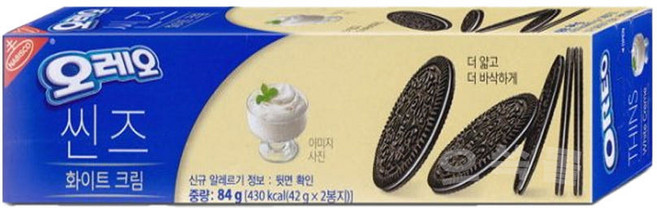 오레오 씬즈 화이트 (한박스), 84g, 2개