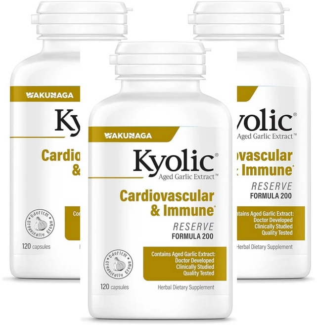 Kyolic 쿄릭 숙성 마늘 추출 Aged Garlic Extract Cardiovascular Immune, 120정, 3개 - 쿠팡