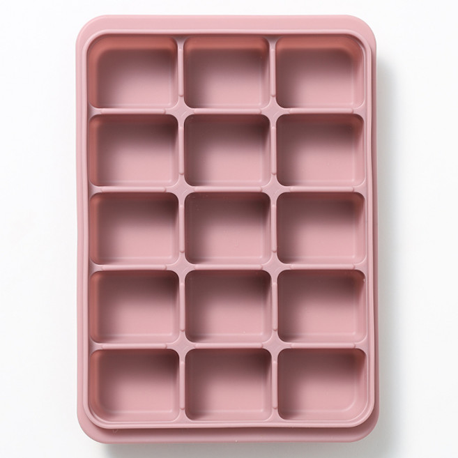 국산 프리미엄 실리콘 얼음트레이 얼음틀 이유식큐브 6구/15구/24구, 1개, 핑크