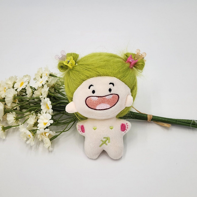 해피트리 키링 열쇠고리 옷 어린이 여자 별자리 인형