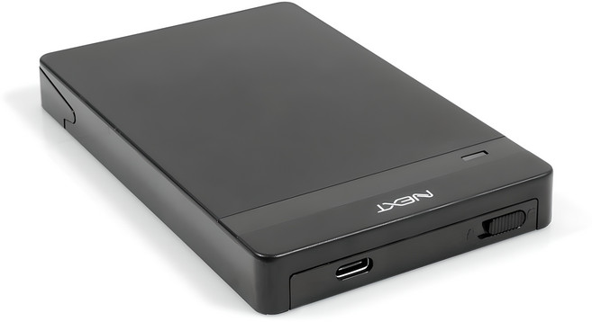 넥스트유 USB3.1 Gen1 TypeC SATA3 노트북용 하드 외장케이스 HDD SSD, NEXT-535TC, 1개