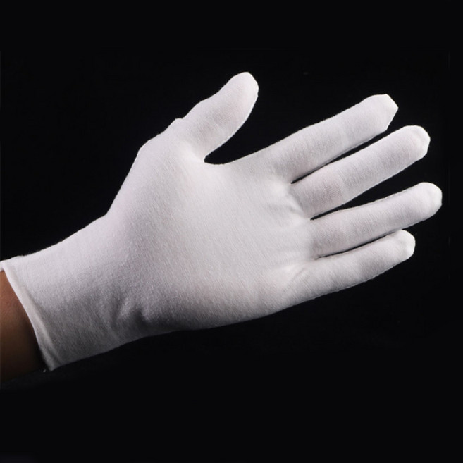 얇은 면 예식장갑 속장갑 흰색 면장갑 기사장갑, S size, 1세트