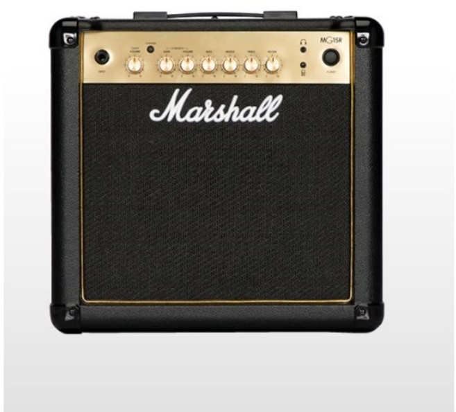 마샬 MG15 GR 15W 기타 앰프, 혼합색상, 1개