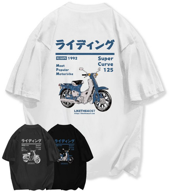 매장정품 라이크더모스트 LIKE THE MOST 라이딩 바이크 오버 티셔츠 3colors 5009069799 173713