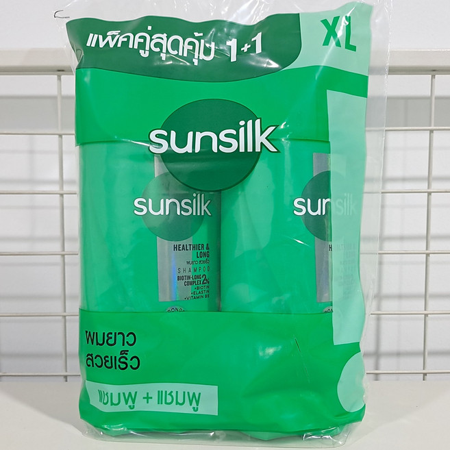 태국 썬실크(Sunsilk) 샴푸 초록색 healthier & LONG 세트 상품, 1개, 850ml