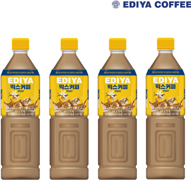 이디야 믹스커피 바닐라, 1L, 4개