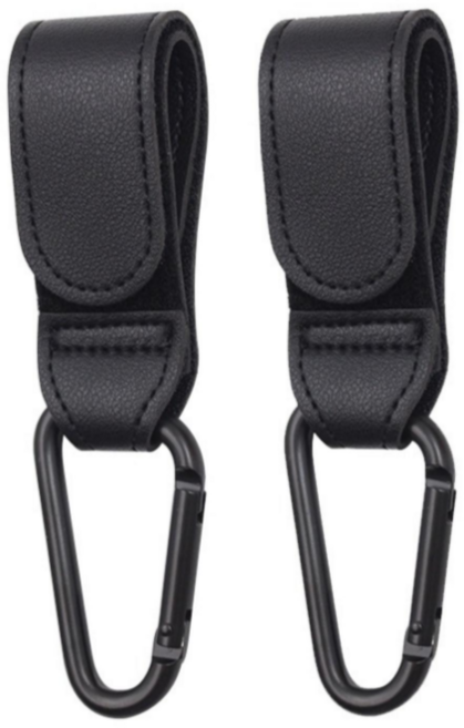 데일블룸 유모차걸이 가방걸이 고리 후크, 2개, 검은색