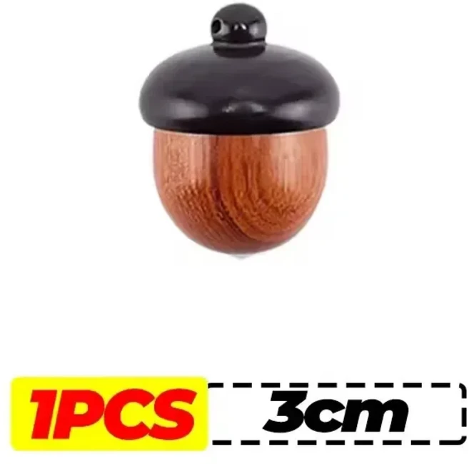 1/20x 미니 나무 도토리 펜던트 상자 휴대용 구조 알약 케이스 정제 주최자 다목적 보관 용기 DIY, 01 1PC