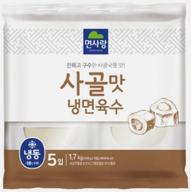 면사랑 사골맛냉면육수 1.7kg, 1개