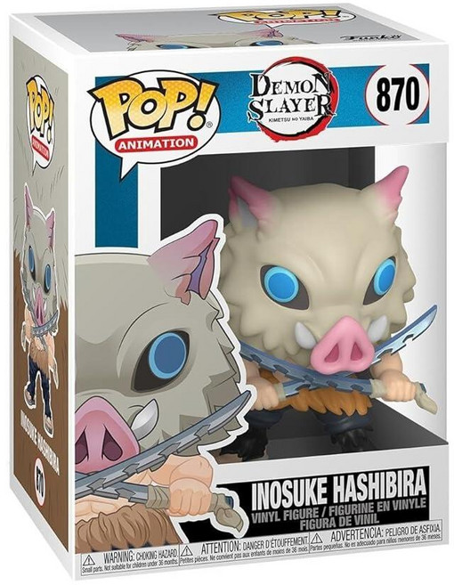 Funko 팝 애니메이션: 귀멸의 칼날 - 이노수크 하시비라 멀티컬러, Funko 팝 애니메이션: 귀멸의 칼날 - 이노수크 하