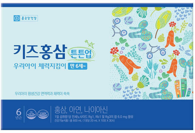 종근당건강 키즈홍삼 튼튼업 20ml x 30포, 20ml:30개, 30개