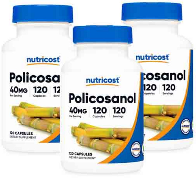 뉴트리코스트 폴리코사놀 40mg 캡슐, 120정, 3개