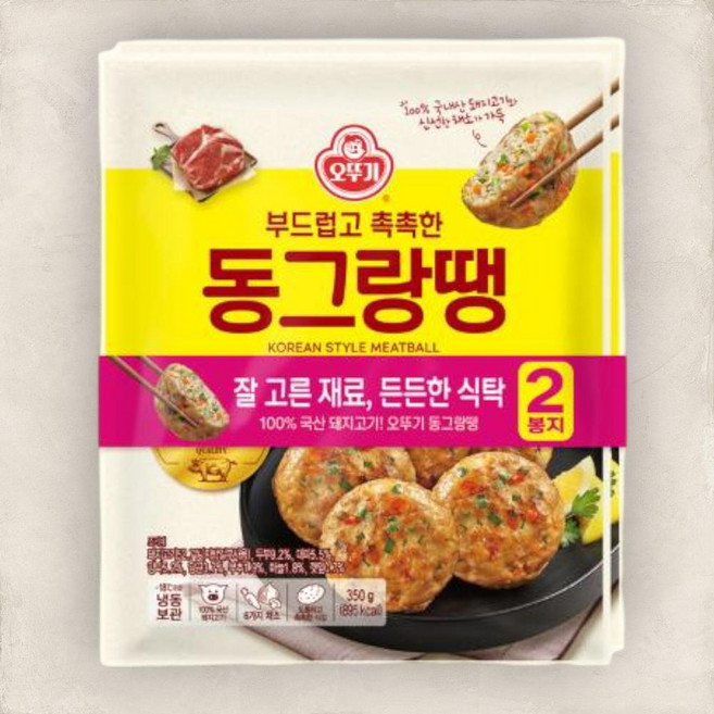 오뚜기 명절상차림 밥반찬 부드럽고촉촉한동그랑땡 350gX2봉 700g, 1개