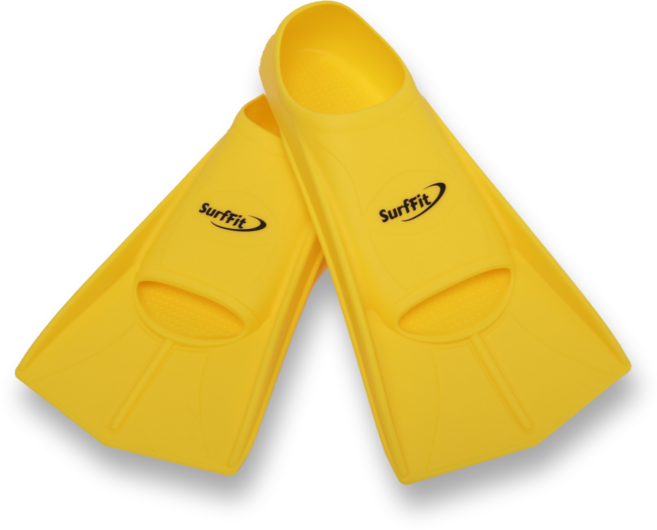 써핏 스노쿨링 오리발 숏핀 + 메쉬백 세트, 옐로우