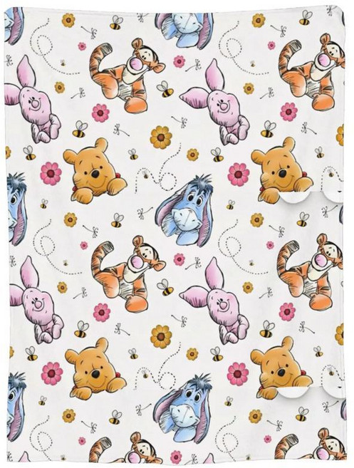 위니 푸우 만화 담요 커버 플란넬 피글렛 티거 이요어 가벼운 침실 소파 침대보, 1개, 13. 5 / C. 200x150cm 80x60in